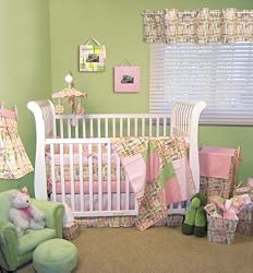 NANTUCKET PINK - 4 PC CRIB SET - BABY BEDDING SETS