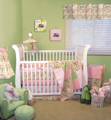 Nantucket Pink Crib Bedding Set