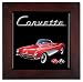 Red Corvette Ceramic Wall Decoration