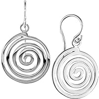 Sterling Silver Spiral Earrings