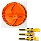 Constructive Eating Orange Construction Plate BundleIMAGE