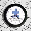 Autism Logo Wall Clock And Button/Badge Set