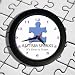 Autism Logo Wall Clock And Button/Badge Set