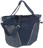 Liebeskind Berlin Feline fish washed suede, Sac &agrave; main femme - Bleu-TR-DL