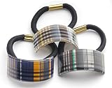 France Luxe Rectangle Ponytail Holder - Fall Plaid