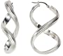18k White Gold Textured Figure-Eight Earrings