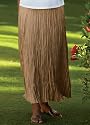 Crinkle-Microfiber Skirt