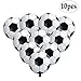 BinaryABC Soccer Balloons,Football Party Supplies,Foil Soccer Balloons,18 Inch,(10pcs)