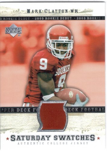 2005 Upper Deck Rookie Debut Saturday Swatches SA-MC Michael Clayton Baltimore Ravens (Rookie Insert - Piece of Authentic Game Used Jersey - Football Cards)