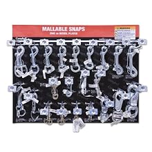 Campbell DD0720171 67 Piece 15" x 18.25" Malleable Snaps Display Assortment