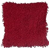 Shag Pile Red Cushion Large