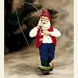 IMAGE OF Santa Fisherman Christmas Tree Ornament