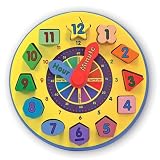 Melissa & Doug Colorful Wooden Shape Sorting Clock