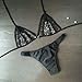 Sexy Strappy Bikini Bandage Cutout One Piece Monokini Bikini Swimsuit Swimwear (M for B-C cup, black 2)