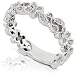 14k White Gold 1/5ctw Round Diamond Band