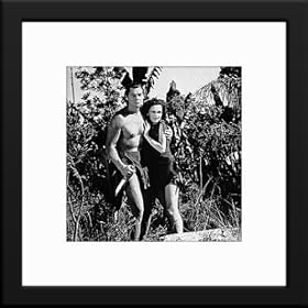 Tarzan Custom Framed And Matted B&W Photo (Johnny Weissmuller Maureen O'Sullivan) Total... by StarFramers