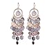 Girl Era Womens Gorgeous Multilayer Round Plates Earrings