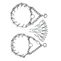 Karlie 05043 - Dressurhalskette verchromt mit Wirbel - 3,8 mm, 64 cm