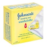 Johnson's Head-to-Toe Dry Disposable Washcloths, 10-Count Boxes (Pack of 12)