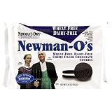 Newmans Own« Organics Newman-OS, Wheat-Free/Dairy-Free Vanilla Cr┐me, 16-Ounce Packages (Pack of 12)