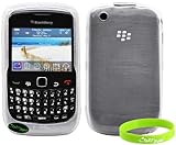 CrazyOnDigital Clear TPU Skin Soft Gel Case For Blackberry Curve 9300