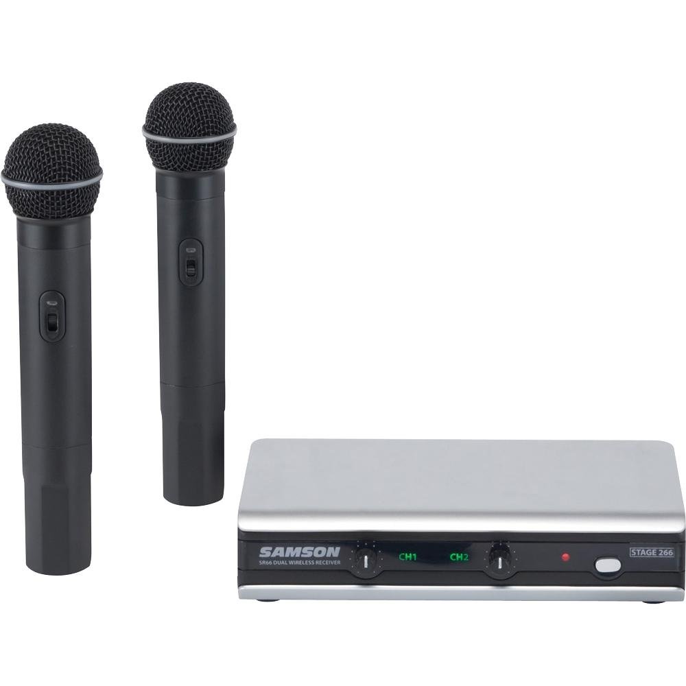 Samson Stage 266 Dual Handheld Wireless Microphone System with 2
