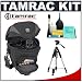 Tamrac 5514 Adventure Zoom 4 Camera Bag Holster Case (Gray) + Tripod + Accessory Kit for Canon Rebel XSi, XS, XTi, 40D, Nikon D40, D60, D80, D200, D300, D700, Olympus Evolt E-410, E-420, E-510, E-520, and Sony Alpha A200, A300, A350, A700 Digital SLR Cameras