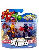 Marvel Superhero Squad Series 11 Mini 3 Inch Figure 2Pack Shocker & Shockproof SpiderManIMAGE