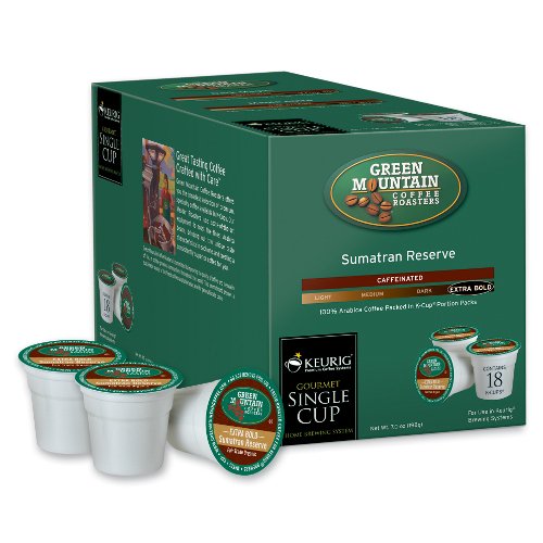 Green Mountain Sumatran Reserve Coffee For Keurig K-Cup Brewing Systems