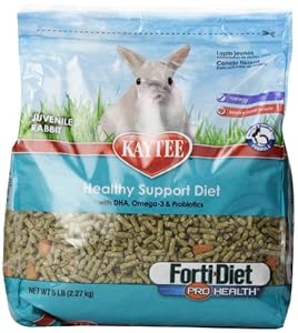 Kaytee forti Diet Pro Health Food for Juvenile Rabbits, 5-Pound