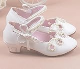 シューズ 女の子 フォーマル ダンスジュース 子供用 靴 七五三 発表会 結婚式 入学式 (19.7cm, ホワイト)