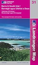 Barra and South Uist, Vatersay and Eriskay (Landranger Maps) (Landranger Maps)