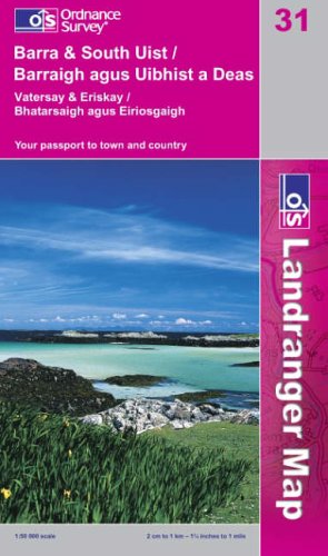 Barra and South Uist, Vatersay and Eriskay (Landranger Maps) (OS Landranger Map)