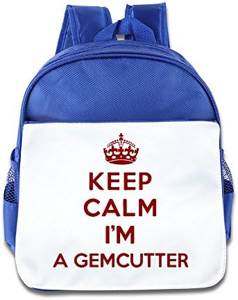 Lovbaeg ShirtScope Keep Calm I'm A Gemcutter School Bag RoyalBlue One Size