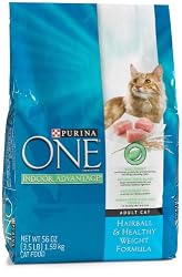 Purina One Hairball & Healthy Weight Formula Indoor Cat Food, 3.5-Pound Bags (Pack of 6)