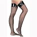 Adult Medium Vinyl Top Black Fishnet Thigh Highs