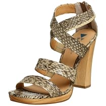 daniblack Women's Nola Ankle Strap Sandal,Roccia,9.5 M