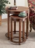 Cherry 2-Piece Nested Tables