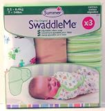 Summer Infant Cotton Swaddle Me (Pack of 3, Neutral)