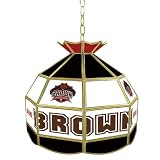 Trademark Brown University stained glass Tiffany lamp - 16-inch