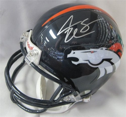 Jake Plummer Autographed/Hand Signed Denver Broncos Mini Helmet