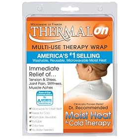Thermalon Microwave Activated Moist Heat-Cold Compress Wrap for Back, Neck, Shoulder, Head, Abdomen, 5.5" x 18.5"