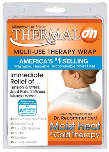 Thermalon Microwave Activated Moist Heat-Cold Compress Wrap for Back, Neck, Shoulder, Head, Abdomen, 5.5 x 18.5