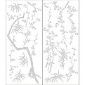 2 Sheets Snap Instant Wall Art - Blumin Bamboo (39.75 x 11.25")
