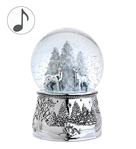Reed-Barton-4065-Alpine-Forest-Snow-Globe-6-Inch-Plays-Silent-Night-From-Reed-Barton
