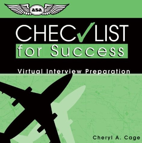 checklist for success cd virtual interview preparation professional aviation series
