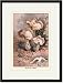 Black Framed/Matted Print 17x23, Helvella Crispa