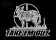 Take Em Out Upstream Images Silver Vinyl Wildlife Car Truck Window Decal Sticker Take Em Out Upstream Images Silver Vinyl Wildlife Car Truck Window Decal Sticker