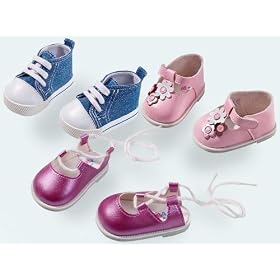 Zapf Creation Baby Born Shoes - Pink Shoes with shiny flower