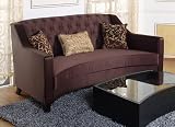 904 Portico Sofa in Eggplant Fabric - Armen Living - LC9043PU